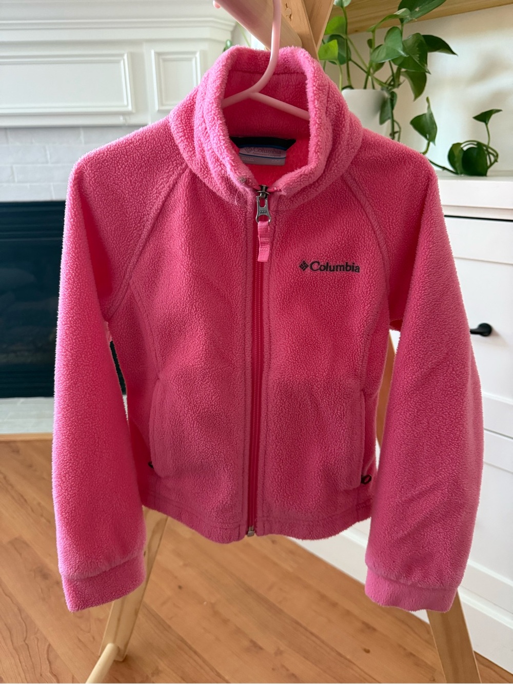 Columbia Girls Pink Full-Zip Fleece Jacket